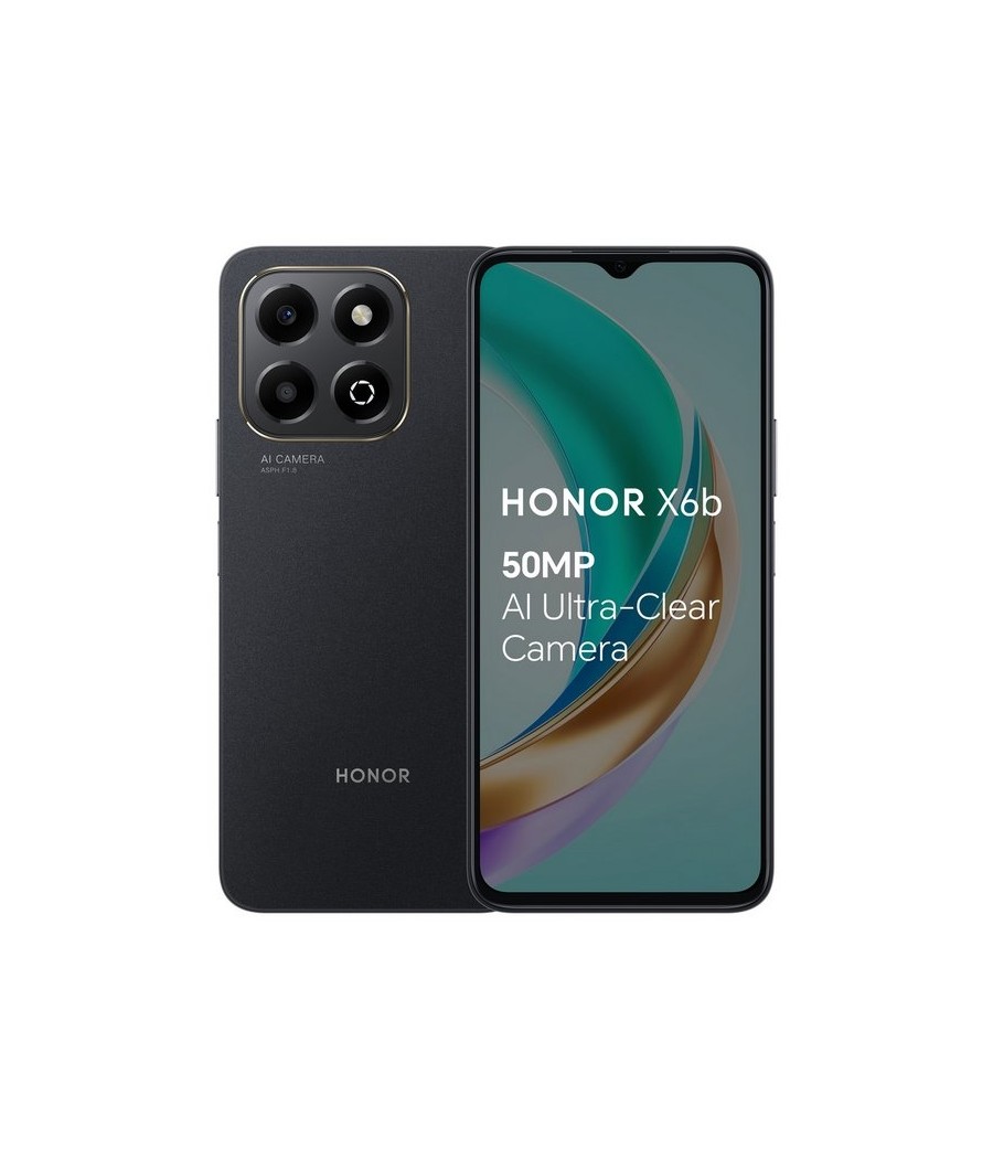 HONOR X6B 4G 128GB 4GB  50MP+2MP  ANDROID 14 5200 MAH MIDNIGHT BLACK 